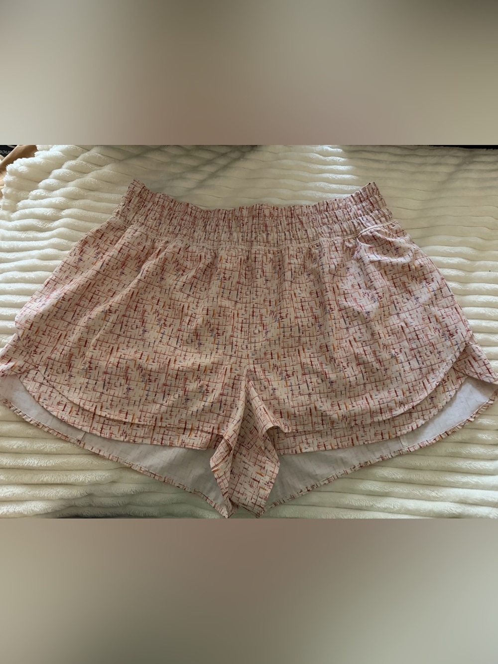 Women’s Pink Patterned Athletic Shorts
